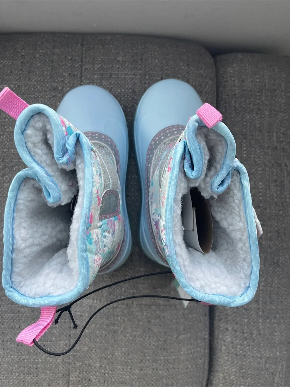NWT Western Chief Toddler Denali Lighted Snowflake Winter Boots, Size 12T